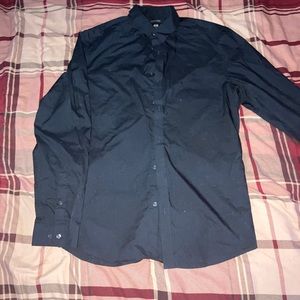 H&M Black Button Up Dress Shirt